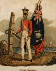 Ensign, Royal Marines, 1835 (akvatinta)