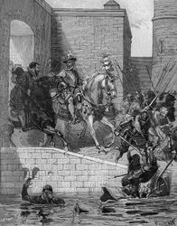 Ranskan kuninkaan Henrik IV:n (1553-1610) keskus Pariisissa 22. maaliskuuta