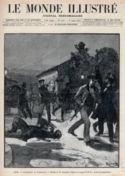 Bulgarian tapahtumia: herra Beltchevin murha Stefan Stambolovin (1854-95) läsnä ollessa - Sofia