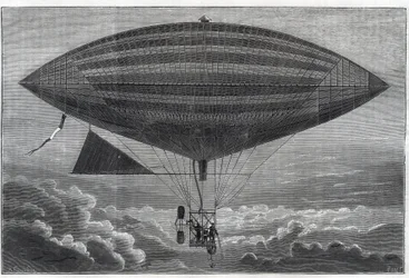 Albert (1839-1906) ja Gaston Tissandier (Tissendier) (1843-1899) ranskalainen tiedemies, "" La Nature" -lehden toimittaja, kokeillut ensimmäinen sähköinen aerostaatti heliksiin maanantaina 8. lokakuuta.