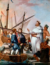 Fra Bartolome de Olmedo taivutti prikaatteja ja merimiehiä tutkimaan uutta maailmaa vuonna 1500.