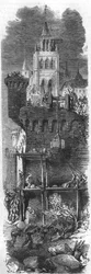 Ranskan kuninkaan Henrik II:n Metzin kuvernööriksi nimittämä Francois de Guise (1519-1563) pakotti Pyhän germaanisen valtakunnan keisarin Kaarle V:n piirittämään Metzin vuonna 1552. Kaiverrus 1800-luvulta.