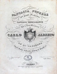 Frontispice for Fantasia funebre, Mercadanten orkesteriteos
