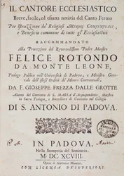 Giuseppe Frezza dalle Grotten Il cantore ecclesiasticon etulevy