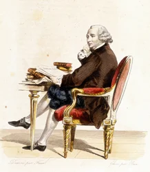 Guillaume Chretien (Guillaume-Chretien), kirjoittanut Lamoignon de Malesherbes (1721-1794). ranskalainen poliitikko. Kaiverrus vuodelta 1838