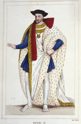 Henrik II, Ranskan kuningas (1519 - 1559), kaiverrus vuodelta 1830
