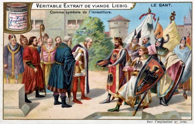 Käsineen historia: hansikas invituurin symbolina - Liebig-kromolitografia