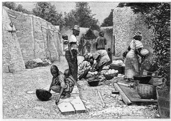 Ihmiseläintarha - Länsi-Afrikan etnografinen näyttely Champ de marsissa (Pariisi)