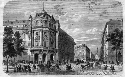 Uuden Theater du Vaudevillen avajaiset Pariisissa, Boulevard des Capucinesin ja Chaussee d