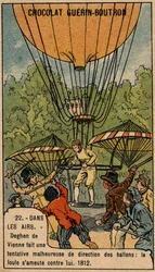 Jacob Deghen (Degen) yritti ohjata aerostaatteja vuonna 1812 Wienissä.