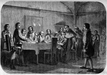 James Boswell (1740-1795) skotlantilainen kirjailija ja lakimies, lordi Alexander Boswellin poika, joka vastaanotti kokouksen aikana Pascal (Pasquale) Paolin aterialla. Teoksessa "" Pasquale Paoli ossia la rotta di Pontenuovo""", kirjoittaja F.D. Guerrazzi