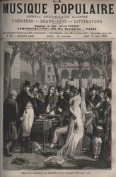 Jean Elleviou, ranskalainen laulaja, koomikko ja libretisti (1769-1842), joka lauloi sokean miehen hyväksi vuonna 1801 Champs-Elysees