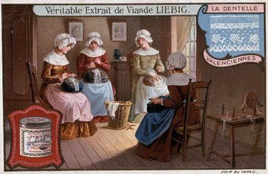 Pitsipaja, Valenciennes, Liebig-mainonta v. 1895