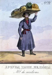 Palkokasvien jälleenmyyjä Venäjällä 1800-luvulla.