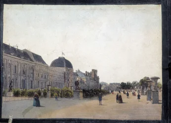 Les Tuileries - "" Näkymät Pariisista Panoptic Polyoramalle", noin 1850