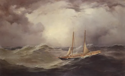 Liivimaa menetettyään jouspritin Keski-Atlantilla, 1871