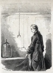Luigi Galvani aiheuttaa sammakon supistuksia salamanvarsielektriitillä - LUIGI GALVANI (1737-1798) italialainen lääkäri ja fyysikko. Aiheuttaa supistuksia sammakossa ukkospilven sähköllä