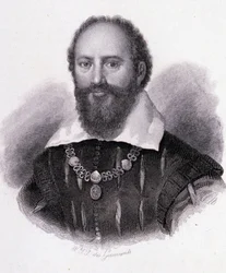 Maximilian of Bethune (1560-1641) Sullyn herttua, hautamuotokuva