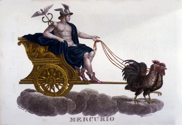 Merkurius. 1800-luvun kaiverrus.