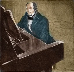 Muzio Clementi (1752-1832). Italialainen pianisti ja säveltäjä. Kuvitus vuodelta 1932.