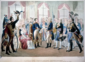 Napoleon julistettiin keisariksi vuonna 1804.
