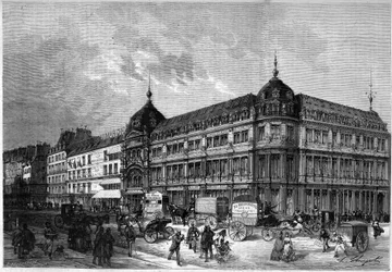 Pariisi 1872: uudet kaupat, "Au bon marché"".