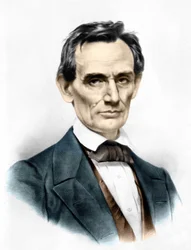 Muotokuva Abraham Lincolnista (1809 - 1865), 16. Yhdysvaltain presidentti.