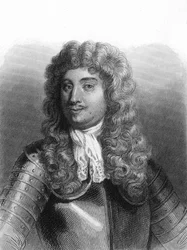 Muotokuva Abrahamista, Marquis Duquesnesta (1610 - 1688), ranskalaisesta merimiehestä - Lavalléen teoksessa "Histoire des Français", kaiverrus, sd.