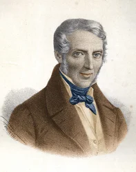 Alessandro Manzonin muotokuva, italialainen kirjailija (1785 - 1873)
