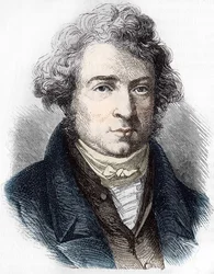 André Marie Ampèren (1775 - 1836) muotokuva ranskalaisesta fyysikasta.