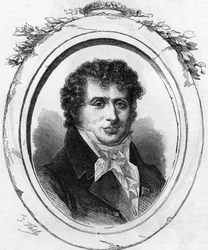 Antoine Desaugiersin (1772-1827), ranskalaisen lauluntekijän muotokuva.