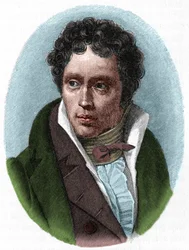 Saksalaisen filosofin Arthur Schopenhauerin muotokuva (1788-1860).