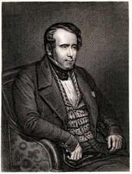 Ranskalaisen historioitsija Augustin Thierryn muotokuva (kaiverrus