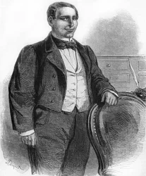 Benito Paul Ju¿rezin muotokuva. Intialaista alkuperää oleva meksikolainen poliitikko (1806-1872). Meksikon tasavallan presidentti vuonna