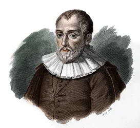 Bernardino Telesion muotokuva. Humanisti