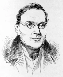 Carl Czernyn (1791 - 1857) muotokuva. Wieniläinen pianisti ja säveltäjä.