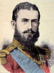 Kaarle I:n (Carol I) (1839-1914), Romanian kuninkaan muotokuva.