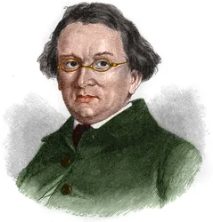 Eduard Moriken (1804-1875), saksalaisen romanttisen kirjailijan muotokuva.