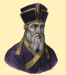 Isä Matteo Riccin (1552-1610), italialaisen jesuiitin, Kiinan katolisen lähetystyön perustajan muotokuva”” Kaiverrus 1800-luvulta