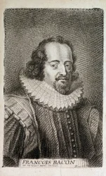 Muotokuva Francis Baconista (1561-1626), englantilainen filosofi. n.d. v.1600.