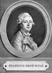 François René Molén (1734-1802) muotokuva .Ranskalainen näyttelijä.