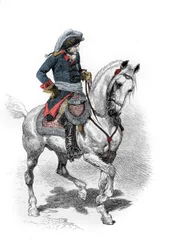 Frederick II Preussin (1712-1786) muotokuva, joka tunnetaan Frederick Suurena. Kaiverrus 1800-luvulta. .