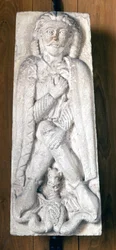 Frederick 1st Barberossan (Hohenstaufenin talon Saksan Rooman keisari) muotokuva (Waiblingen)