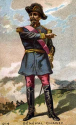 Kenraali Chanzyn (1823 - 1883) muotokuva 1800-luvun lopun kromolitografia.