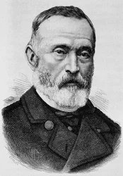 Kenraali Clément Thomasin (1809 - 1871) muotokuva. Kaiverrus 1800-luvun lopusta H. Martinin teokseen "Histoire de France".