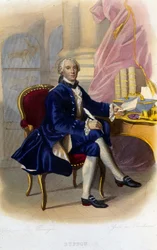 Georges Louis Leclercin muotokuva, Buffonin kreivi (1707 - 1788), ranskalainen luonnontieteilijä ja kirjailija. "" Le Plutarque francais ""