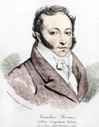 Gioacchino Rossinin (1792-1868) muotokuva.