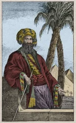 Giovanni Battista (Gianbattista) Belzonin (1778-1823), italialaisen tutkimusmatkailijan ja arkeologin muotokuva, joka teki tärkeitä arkeologisia löytöjä Egyptissä - Giovanni Battista Belzonin (1778-1823), italialaisen tutkimusmatkailijan ja arkeologin muot