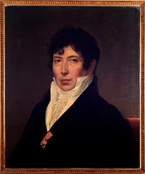 Girolamo Crescentinin (1762-1846) muotokuva italialainen laulaja castrato (castrat) Anonyymi maalaus. 1800-luvulla. Bolognan kansalaiskirjastomuseo