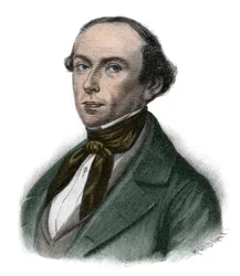 Muotokuva Gottfried Ludolf Camphausenista (1803-1890) Preussin poliitikko, Preussin pääministeri - Gottfried Ludolf Camphausen (1803-1890) pankkiiri ja Rhenan poliitikko.